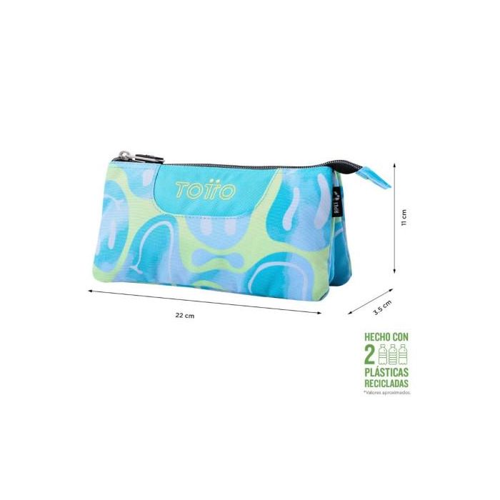Estuche 3 Compartimentos Tablero Happy Flow Totto AC52ECO012-2416Z-2AU 2 Estuche 3 Compartimentos Tablero Happy Flow Totto AC52ECO012-2416Z-2AU 2