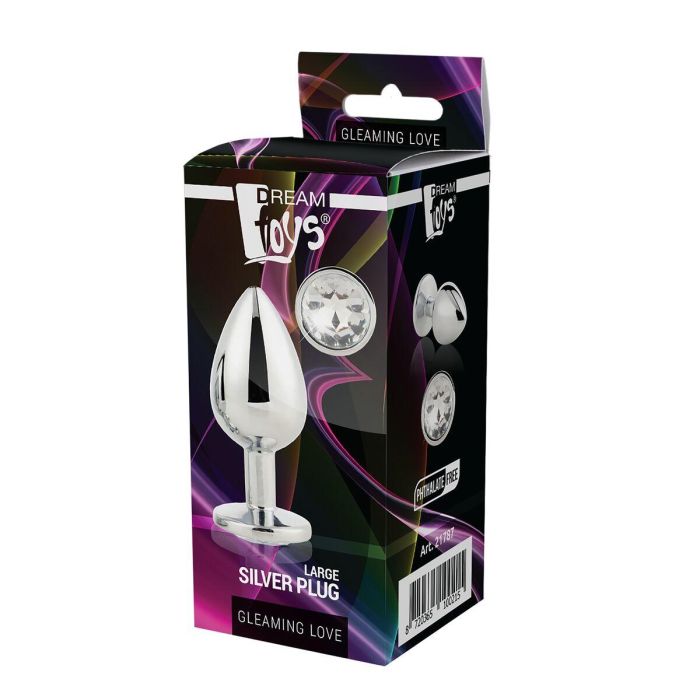Plug Anal Dream Toys Gleaming Love Plateado 2 Plug Anal Dream Toys Gleaming Love Plateado 2