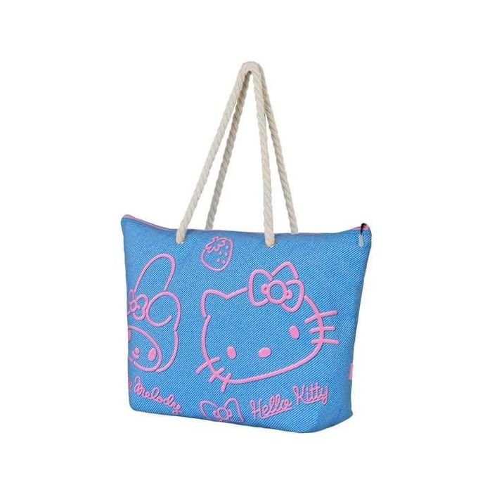 Karactermania Bolsa de Playa Soleil Hello Kitty Denim, Polyester, 52 x17 x37 cm 1