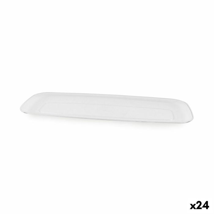 Bandeja de Aperitivos Algon Rectangular 44,5 x 16,6 x 2,4 cm (24 Unidades) Bandeja de Aperitivos Algon Rectangular 44,5 x 16,6 x 2,4 cm (24 Unidades)