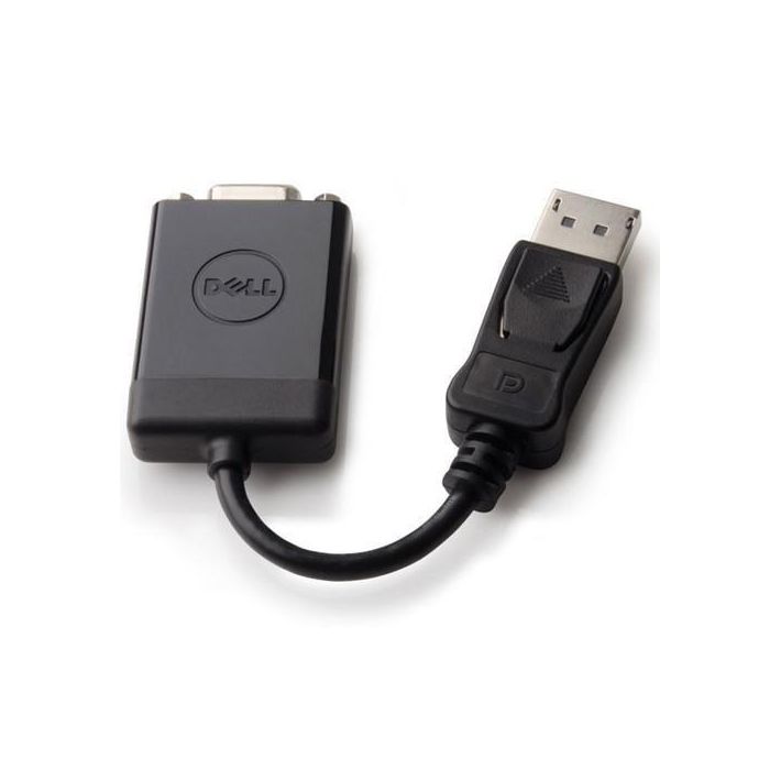 Dell Adaptador DisplayPort a VGA HD D-Sub (HD-15) 1 x DisplayPort 20 pin DisplayPort Negro Resolución 1920 x 1200 1