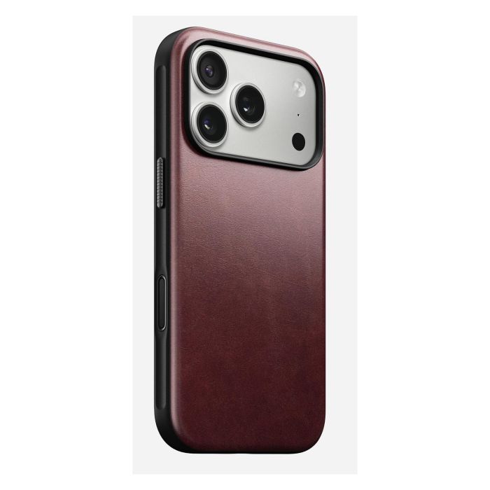 Nomad Modern Leather Case para Apple iPhone 17 Pro - Funda de Cuero Horween Chromexcel Color Burdeos, Compatible con MagSafe 0 Nomad Modern Leather Case para Apple iPhone 17 Pro - Funda de Cuero Horween Chromexcel Color Burdeos, Compatible con MagSafe 0