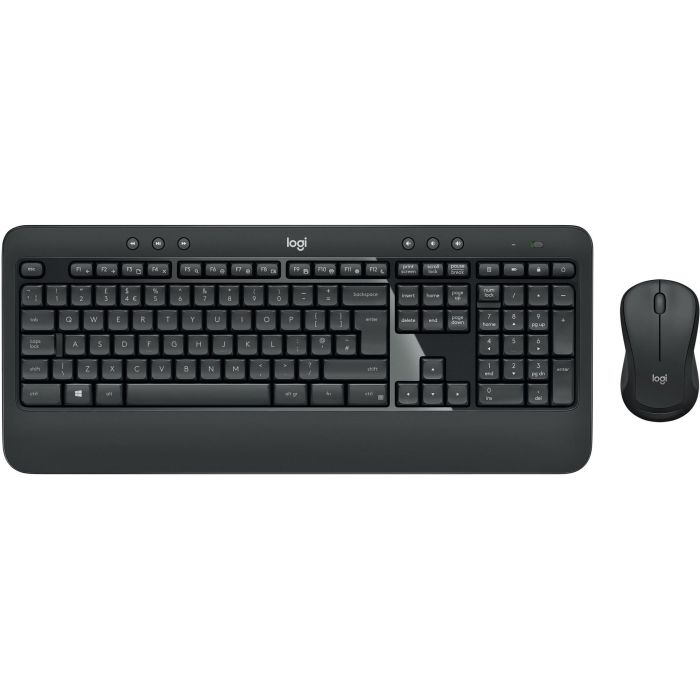 Logitech MK540 Advanced Combo Teclado y Ratón Inalámbrico con Receptor USB Unifying para Precisión y Confort, Layout Alemán (DE)