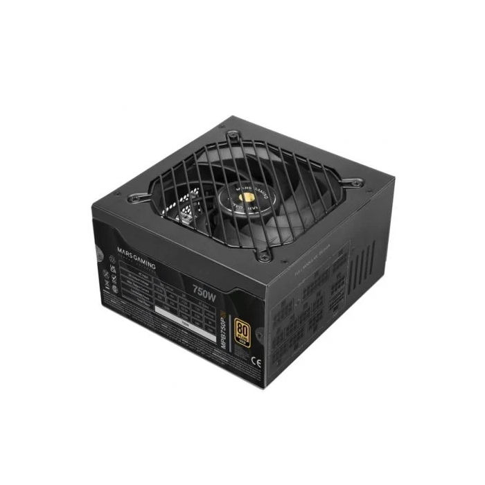 Mars Gaming MPB750PSI Fuente de Alimentación ATX 3.1 750W 80 Plus Gold Full Modular, Ventilador 140mm Silencioso, Conector PCIe 5.1 12V-2x6, Certificación Gold, 10 Años Garantía 0 Mars Gaming MPB750PSI Fuente de Alimentación ATX 3.1 750W 80 Plus Gold Full Modular, Ventilador 140mm Silencioso, Conector PCIe 5.1 12V-2x6, Certificación Gold, 10 Años Garantía 0