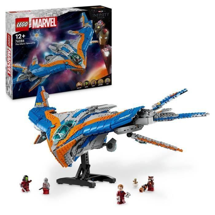 LEGO Marvel 76286 Guardianes de la Galaxia: Nave Estelar Milán, Vehículo Espacial