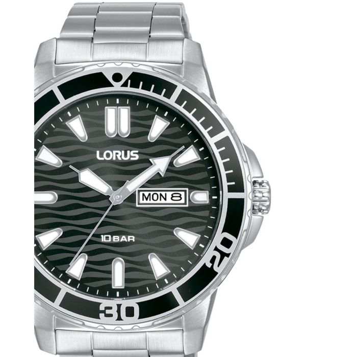 Reloj Hombre Lorus RH355AX9 Negro Plateado 1 Reloj Hombre Lorus RH355AX9 Negro Plateado 1
