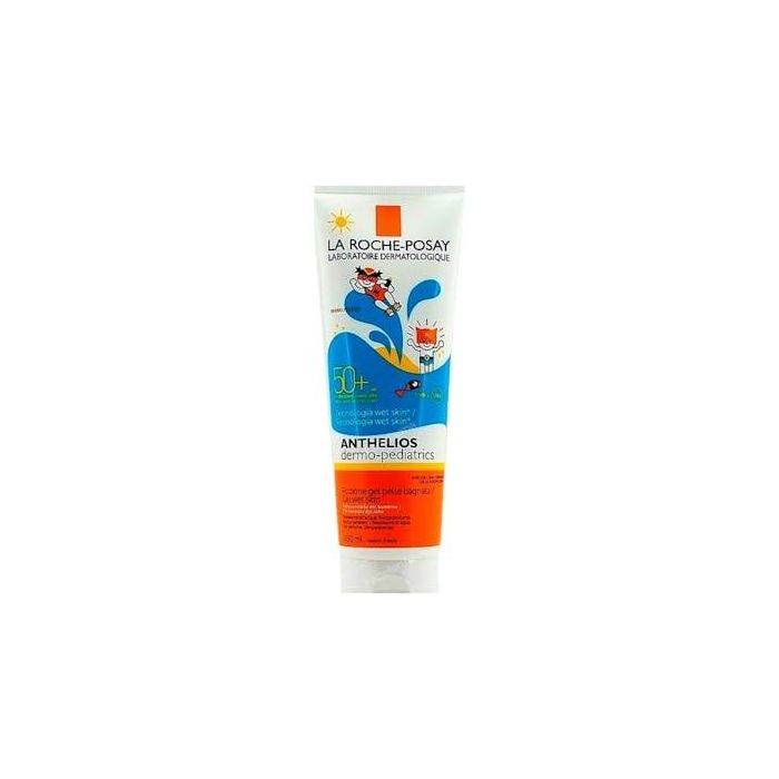 La Roche Posay Anthelios Dermo-Pediatrics Loción Wet Skin SPF50+ Protector Solar Niños Piel Sensible 200 ml Sin Marcas Blancas