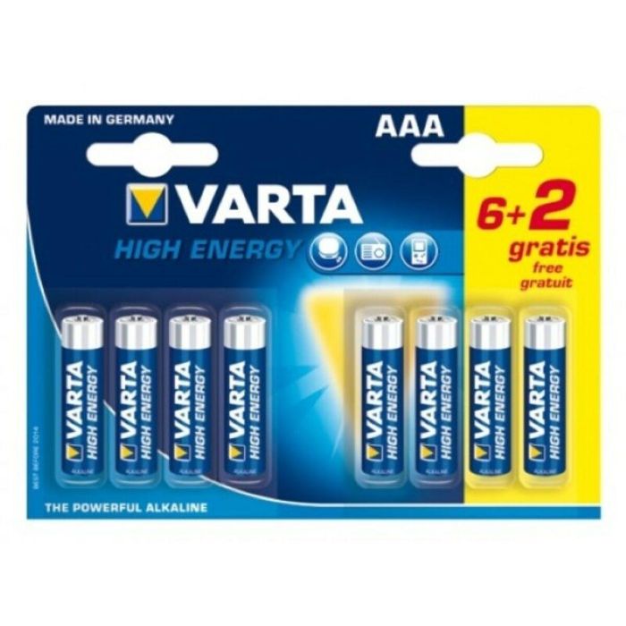 Pila Varta LR6 AAA 1,5V High Energy (8 pcs) Pila Varta LR6 AAA 1,5V High Energy (8 pcs)