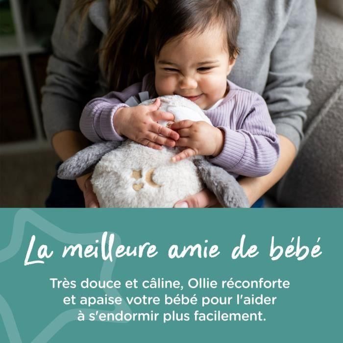 TOMME TIPPEE, Peluche con luz nocturna de lujo con CrySensor, 6 sonidos relajantes, USB, lavable a máquina, Ollie el búho 2 TOMME TIPPEE, Peluche con luz nocturna de lujo con CrySensor, 6 sonidos relajantes, USB, lavable a máquina, Ollie el búho 2