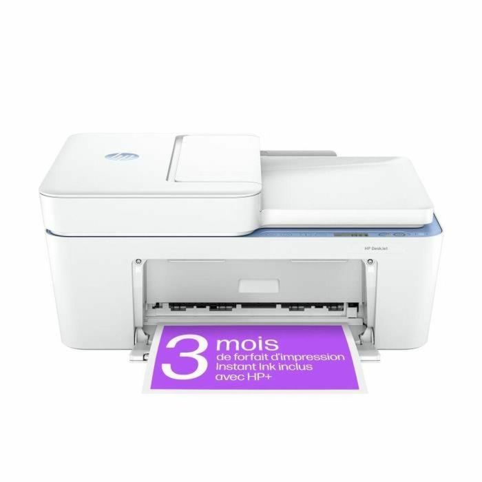 HP HP0196337820760 Impresora todo en uno Deskjet 4222e, inyección de tinta a color, copia, escaneo, 3 meses de tinta Instant Ink con HP+