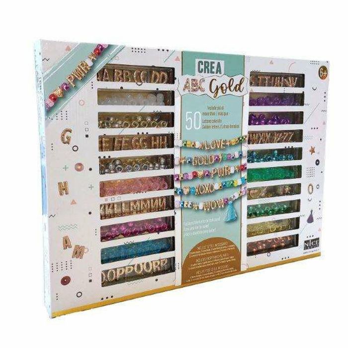 Set perlas precious gold para crear tus propias pulseras 33x24x3 cm 2 Set perlas precious gold para crear tus propias pulseras 33x24x3 cm 2