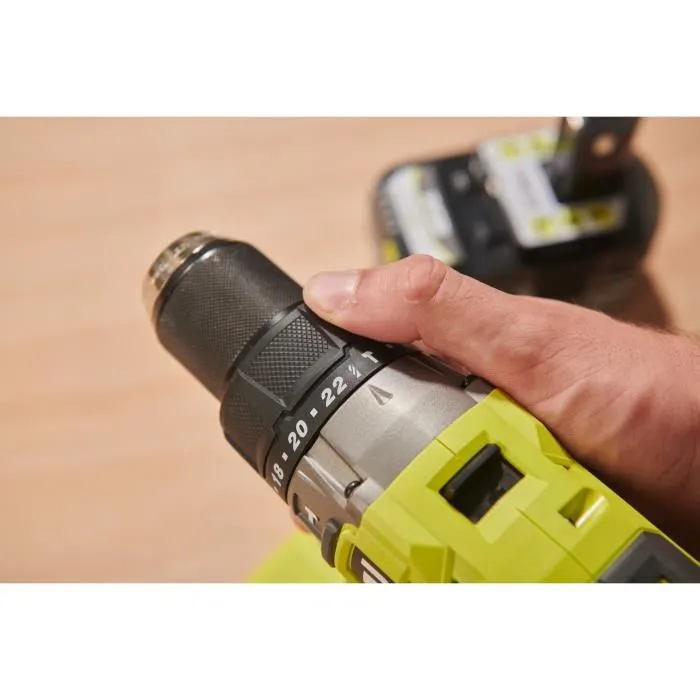 Ryobi Taladro de Impacto Sin Escobillas 18V 95 Nm 500-2100 rpm 7500-31500 cp/min con 2 Baterías 3 Ryobi Taladro de Impacto Sin Escobillas 18V 95 Nm 500-2100 rpm 7500-31500 cp/min con 2 Baterías 3