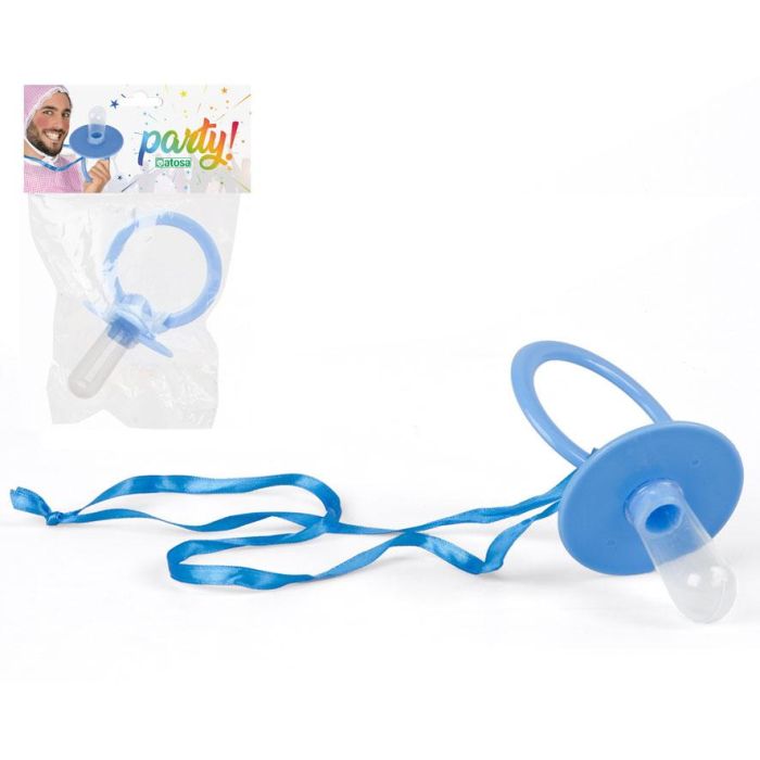 Chupete Gigante Azul 16 cm Accesorio para Disfraz de Bebé Adulto o Broma