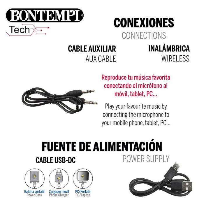 Micrófono Karaoke Bontempi 1