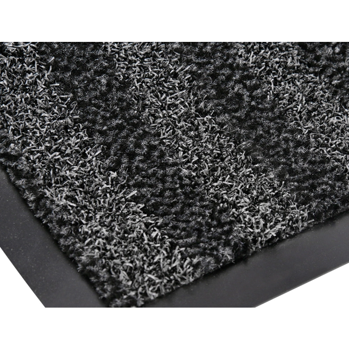 Q-connect Alfombra de Suelo Premium para Interiores Antideslizante Fibra Polipropileno y Fieltro Gris 60x40 cm 6