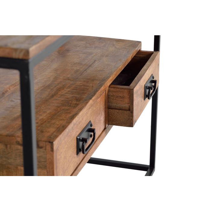 Giner y Colomer Consola Industrial Madera de Mango y Metal 77x110x35 cm 4 Giner y Colomer Consola Industrial Madera de Mango y Metal 77x110x35 cm 4