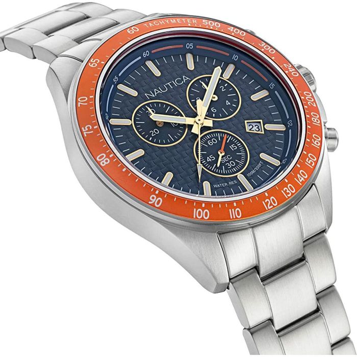 Reloj Hombre Nautica NAPOBF117 Plateado (Ø 47 mm) 2 Reloj Hombre Nautica NAPOBF117 Plateado (Ø 47 mm) 2