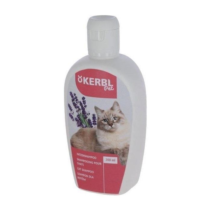 Kerbl KER4018653387979 Champú para Gatos con Lavanda y Mango, 200 ml - Resplandor y Suavidad Kerbl KER4018653387979 Champú para Gatos con Lavanda y Mango, 200 ml - Resplandor y Suavidad