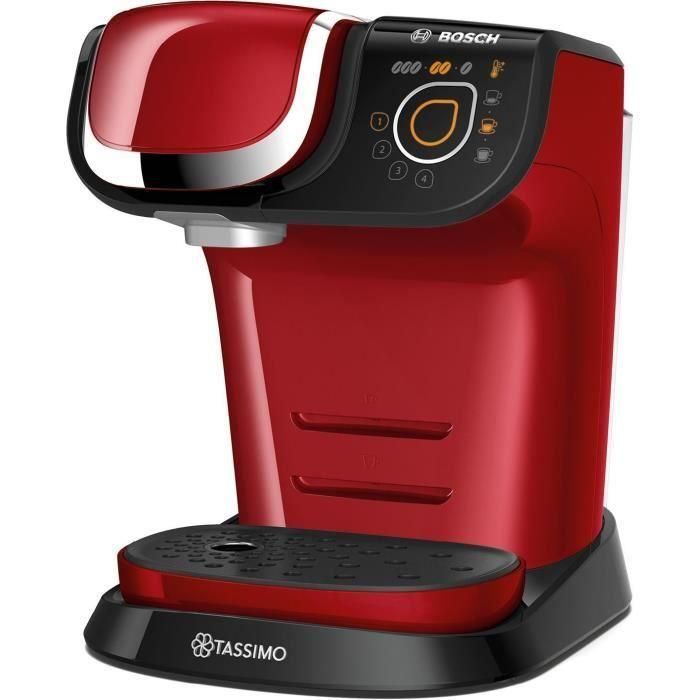 BOSCH - TAS6503 - Máquina de café multibebida TASSIMO - Depósito de agua de 1.3L - Apagado automático - Rojo 1 BOSCH - TAS6503 - Máquina de café multibebida TASSIMO - Depósito de agua de 1.3L - Apagado automático - Rojo 1