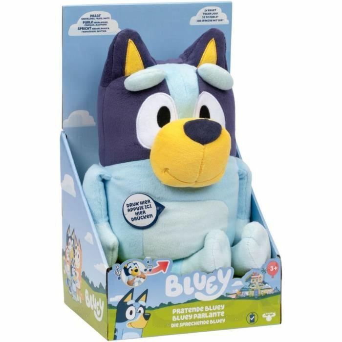 Bluey BLU06309961899757 Peluche Parlante 33 cm con Voz Oficial y Tema Musical Bluey BLU06309961899757 Peluche Parlante 33 cm con Voz Oficial y Tema Musical