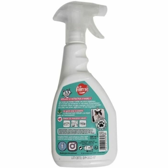 Aime Spray Destruct'odor Orina Animal - Elimina Olor de Gatos y Roedores - 500 ml con Aroma a Lirio del Valle 3 Aime Spray Destruct'odor Orina Animal - Elimina Olor de Gatos y Roedores - 500 ml con Aroma a Lirio del Valle 3