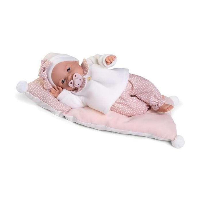 Muñeca bimba llorona en su camita, cuerpo de tela 37 cm Muñeca bimba llorona en su camita, cuerpo de tela 37 cm