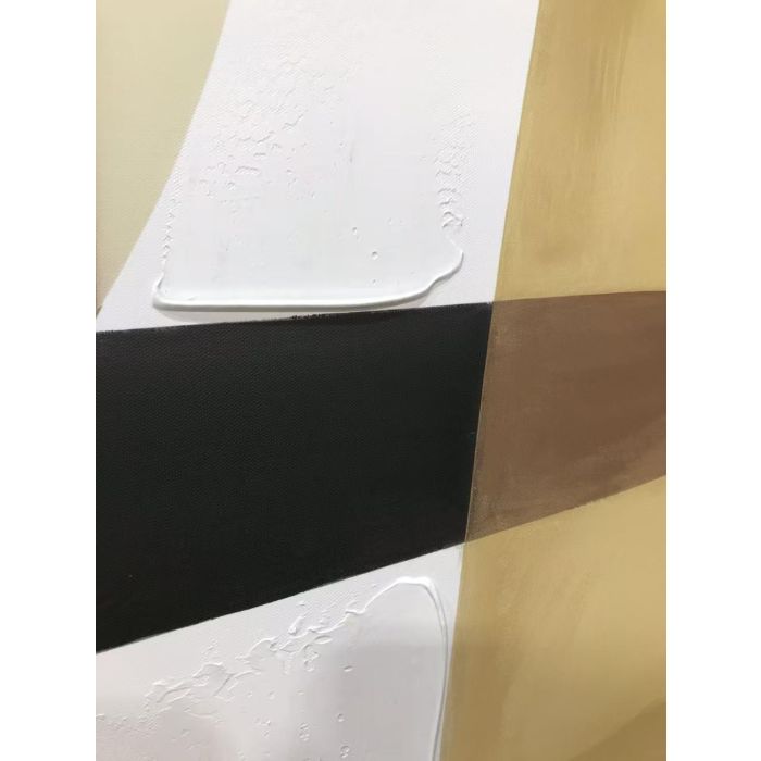 DKD Home Decor Cuadro Abstracto Marron Beige 140x100 cm, Lienzo, 2 Unidades