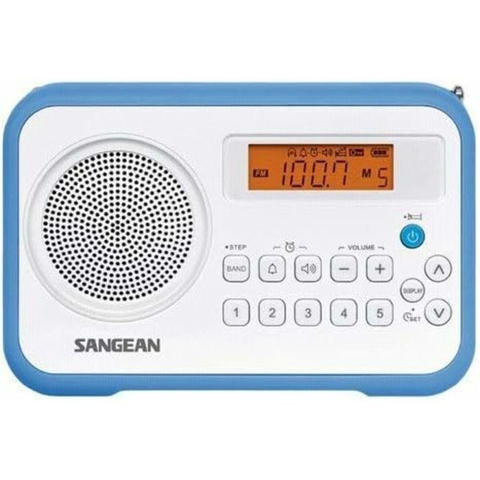 Radio Portátil Sangean PR-D18 Azul Blanco Ambar 6 Radio Portátil Sangean PR-D18 Azul Blanco Ambar 6