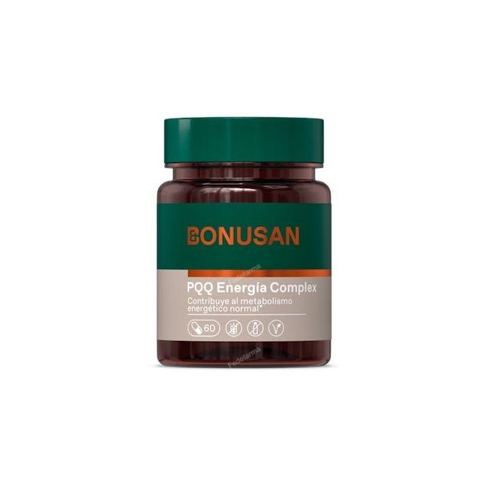 BONUSAN PQQ Energía con Vitamina B12 Activa para Reducir Cansancio y Fatiga - 60 Cápsulas