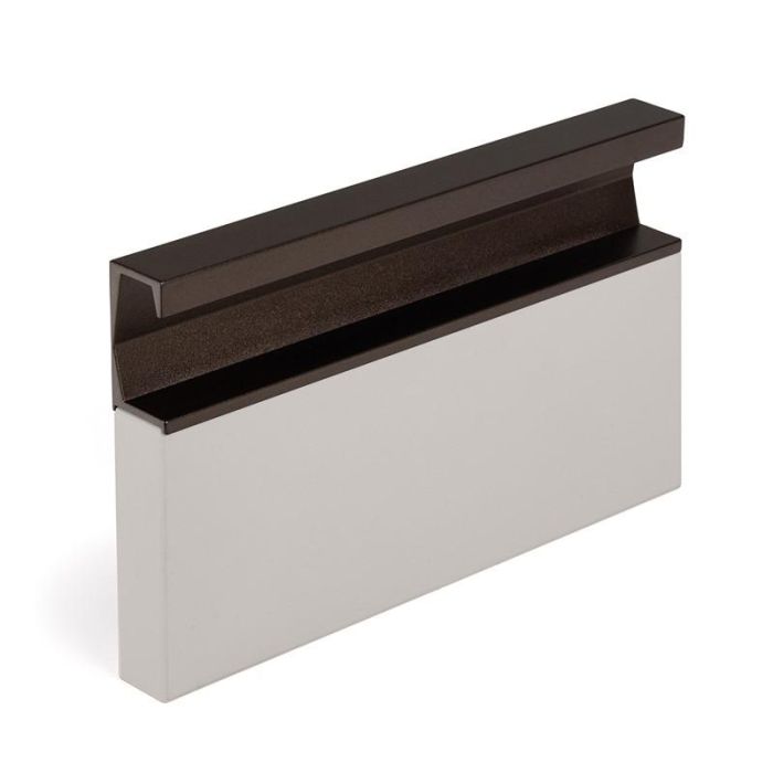 Tirador Aluminio Embutir Modelo Six L597/L3000 Blanco Mate, Negro Lava, Marrón Metal Largo 597 Acabado Blanco Mate Viefe 2