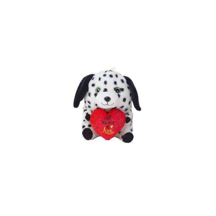 Peluche perrito boli corazón 28cm_3 stdos. Peluche perrito boli corazón 28cm_3 stdos.