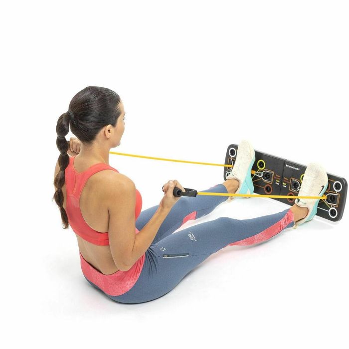 Pack Tabla de Flexiones Push-Up y Set de Bandas de Resistencia con Accesorios y Guía de Ejercicios InnovaGoods 22 Pack Tabla de Flexiones Push-Up y Set de Bandas de Resistencia con Accesorios y Guía de Ejercicios InnovaGoods 22