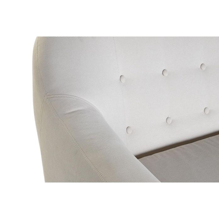 Sofa Scandi DKD Home Decor Crema Natural 82 x 82 x 172 cm 4