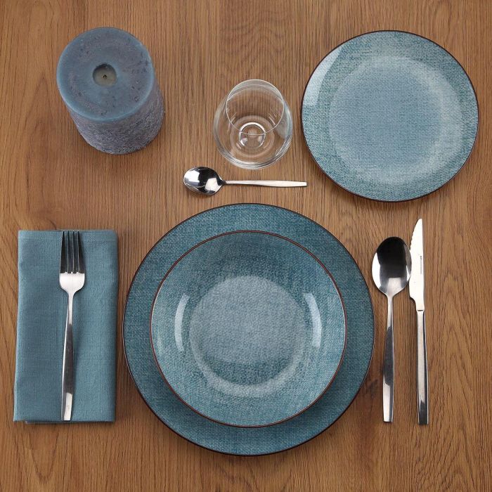 Vajilla Versa Azul Porcelana 18 Piezas 2 Vajilla Versa Azul Porcelana 18 Piezas 2