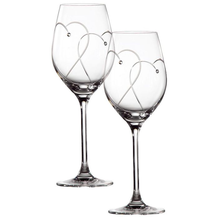Set 2 Copas Vino Corazones Royal Doulton Set 2 Copas Vino Corazones Royal Doulton
