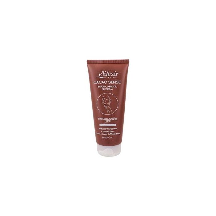 E'Lifexir Cacao Sense Exfoliante Corporal Reductor Reafirmante Anticelulítico con Cacao, Café Verde y Coco 200 ml