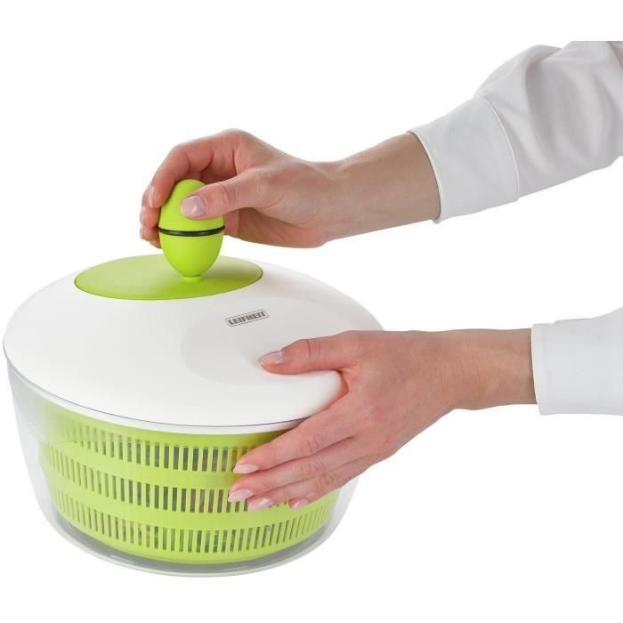 LEIFHEIT LEI4006501230690 Centrifugadora de Ensaladas TREND 23069 4,2 L con Mecanismo de Manivela Verde/Blanco 2