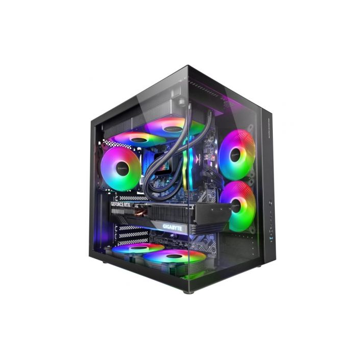 Mars Gaming MCV-ONE Caja Semitorre Gaming ATX con Doble Cristal Templado, Ventilador FRGB y Doble Cámara Mars Gaming MCV-ONE Caja Semitorre Gaming ATX con Doble Cristal Templado, Ventilador FRGB y Doble Cámara