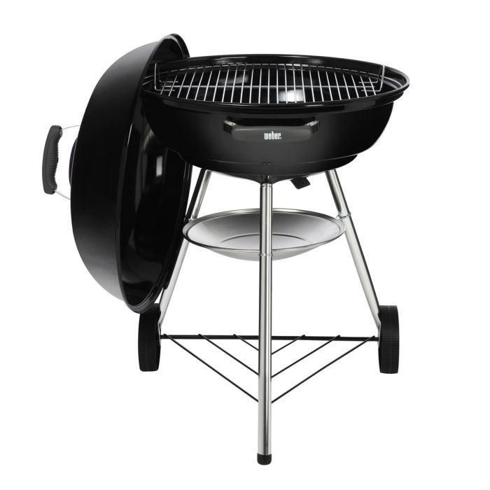 Barbacoa de carbón WEBER Compact - Acero cromado - Ø 57 cm 1 Barbacoa de carbón WEBER Compact - Acero cromado - Ø 57 cm 1