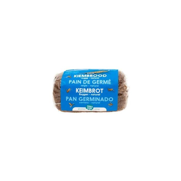 TERRASANA Pan de Centeno Germinado 400g Vegan Ecológico Sin Levadura ni Masa Madre