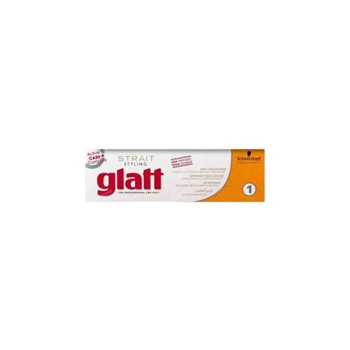 Schwarzkopf Glatt 1 Kit Desrizante Profesional para Cabello Coloreado Rizado o Muy Rizado Natural con Bálsamo Neutralizante