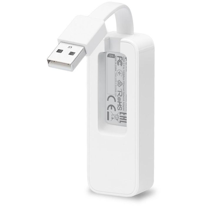 TP-Link UE200 Adaptador de Red USB 2.0 a Ethernet 100Mbps RJ45 con Cable Retráctil para Ultrabooks Mac Windows Linux Plug & Play 2