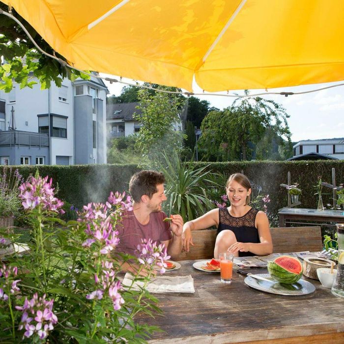 Gardena Kit Nebulizador Manguera 10m con 7 Boquillas, Clips y Conexión 10