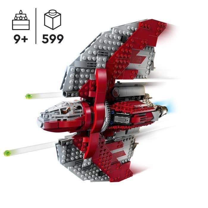 LEGO Star Wars Lanzadera T-6 de Ahsoka Tano 75362, Barco lanzador de pernos, 4 personajes 1