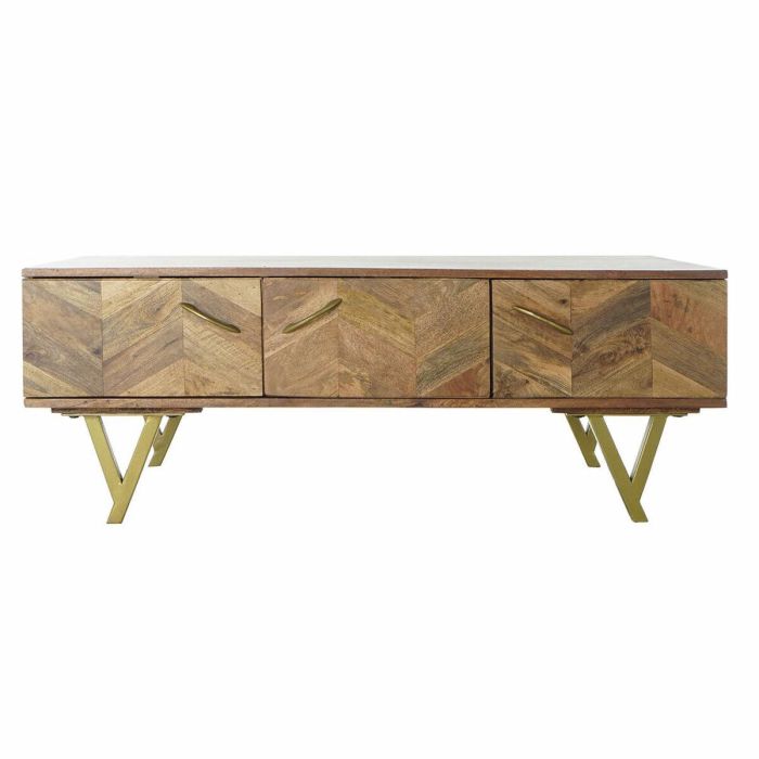 Mesa Centro Moderno DKD Home Decor Natural 60.5 x 46 x 120 cm 1