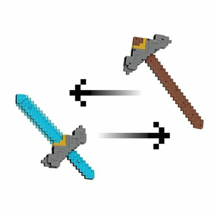Mattel MATJFR72 Espada y Pico 2 en 1 Minecraft: La Película Juego de Rol 19