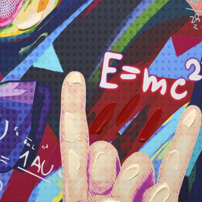 DKD Home Decor Cuadro Moderno Einstein Lienzo Multicolor 63x3x93 cm (2 Unidades) 1 DKD Home Decor Cuadro Moderno Einstein Lienzo Multicolor 63x3x93 cm (2 Unidades) 1