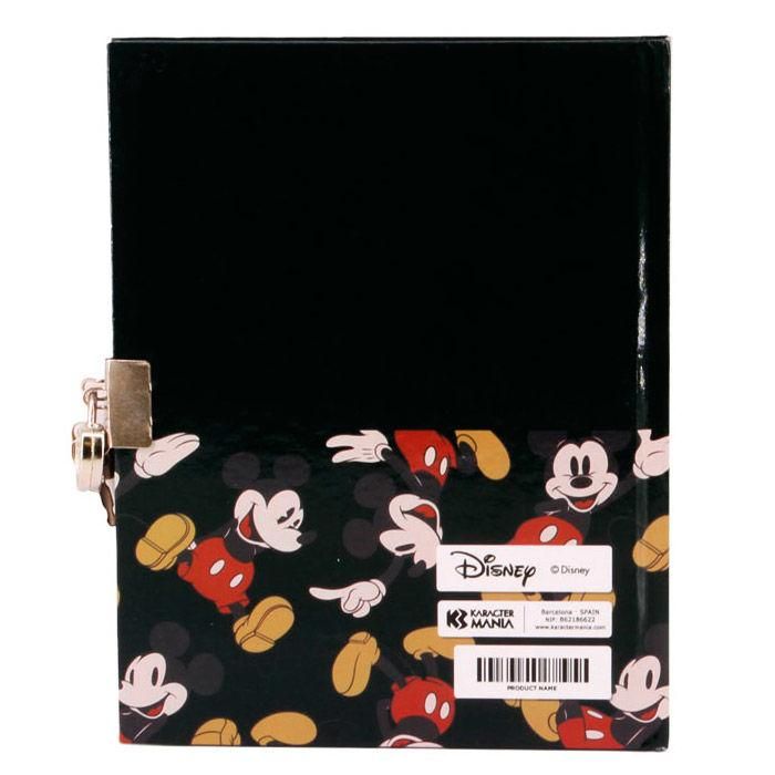 KARACTERMANIA Diario con llave Mickey True Disney 21x13x1cm