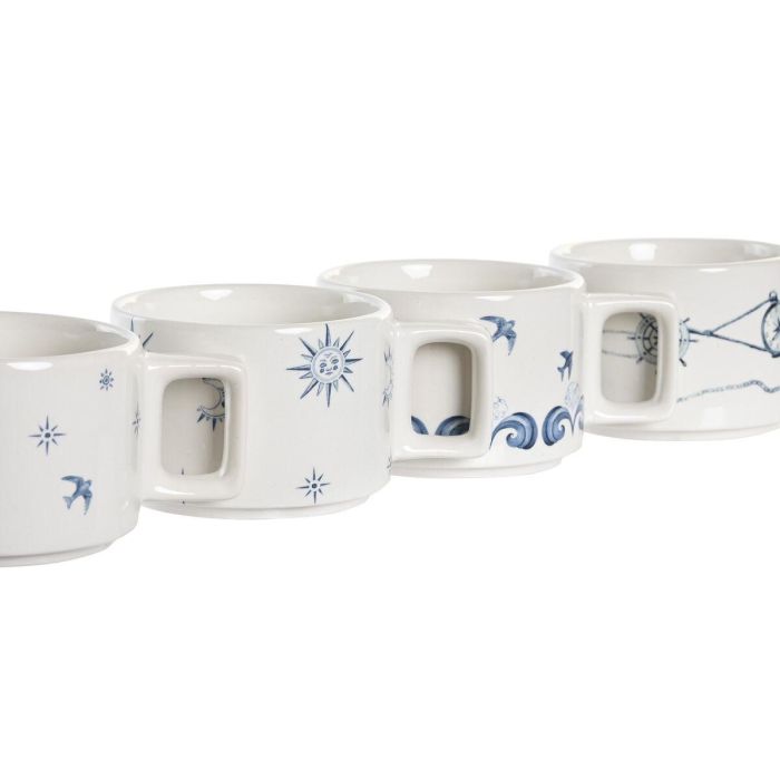 Cafe Atlantico DKD Home Decor Azul Blanco 11 x 27 x 11 cm Set de 4 1 Cafe Atlantico DKD Home Decor Azul Blanco 11 x 27 x 11 cm Set de 4 1