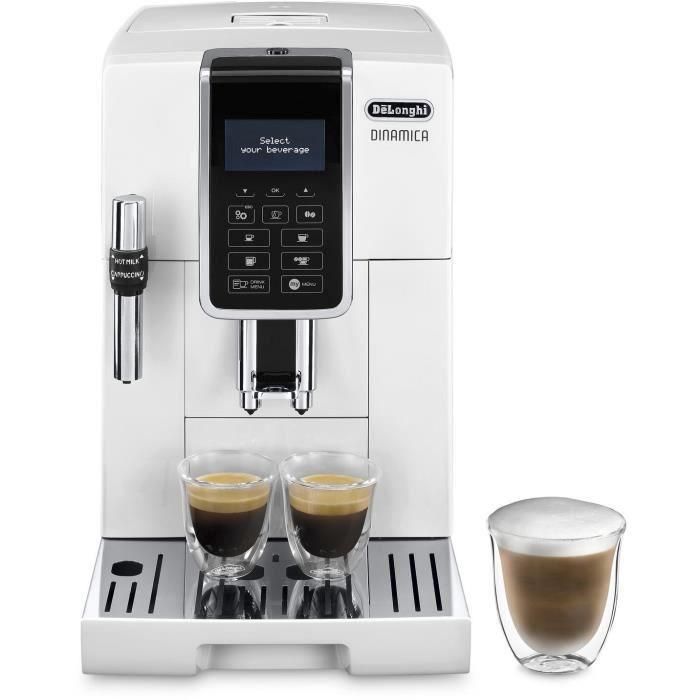 DELONGHI ECAM 350.35.W Molinillo espresso DINAMICA Screen 4 recetas - Blanco